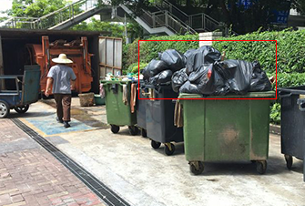 垃圾桶垃圾滿溢識(shí)別