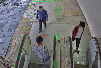 扶梯行人逆行識(shí)別